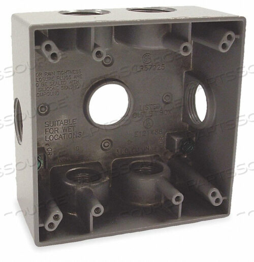 OEM#: 5346-0ВОЗДУХОЗАЩИТНЫЙ КОРОБ 7 ВХОДОВ АЛЮМИНИЕВЫЙ от Hubbell Power Systems