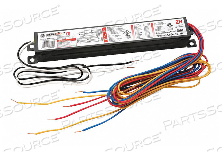 OEM#: GE232-MV-PS-NЭЛЕКТРОННЫЙ БАЛЛАСТ T8 ЛАМПЫ 120 ДО 277 В от GE Lighting