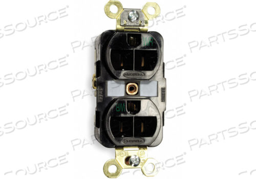 OEM#: HBL5262BKWRReceptacle Duplex 15A 5-15R 125V BLACK от Hubbell Incorporated, Wiring Device-Kellums