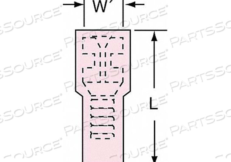 OEM#: FDI18-187QFEMALE DISCONNECT RED 22-18AWG PK25 от 3M Healthcare