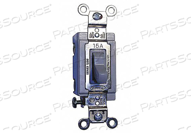 OEM#: HBL1203GYНАСТЕННЫЙ ВЫКЛЮЧАТЕЛЬ 3-Х ПОЛОЖИТЕЛЬНЫЙ 120/277 В 15 А СЕРЫЙ ПЕРЕКЛЮЧАТЕЛЬ от Hubbell Incorporated, Wiring Device-Kellums