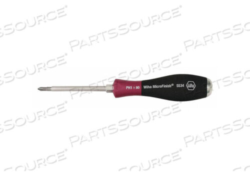 OEM#: 53405MICROFINISH XHEAVY DUTY PHILLIPS ОТВЕРТКА #1 X 80MM от Wiha Tools