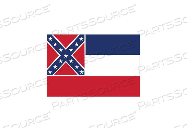 OEM#: 142860D3761 Флаг штата Миссисипи 3X5 футов от Annin Flagmakers