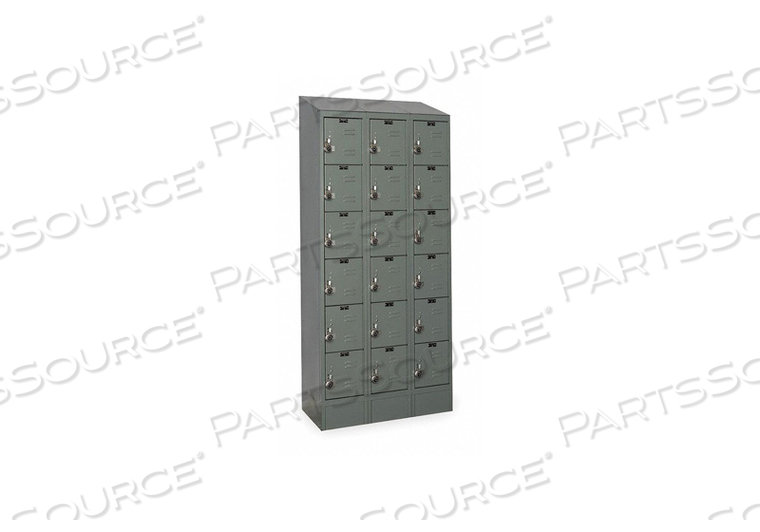 OEM#: URB3258-6ASB-HGREADY-BUILT II ШКАФЧИК ШЕСТИ ЯРУСНЫЙ 3 ШИРИНЫ - 12 X 15 X 12 - ТЕМНО-СЕРЫЙ от Hallowell