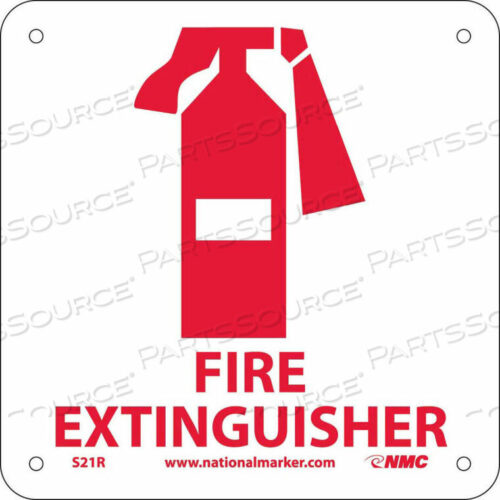 OEM#: S21RGRAPHIC FACILITY SIGNS - FIRE EXTINGUISHER - PLASTIC 7X7 by National Marker Company