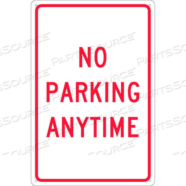 OEM#: TM2ALUMINUM ЗНАК - ПАРКОВКА ЗАПРЕЩЕНА В ЛЮБОЕ ВРЕМЯ - ТОЛЩИНА .080, G от National Marker Company