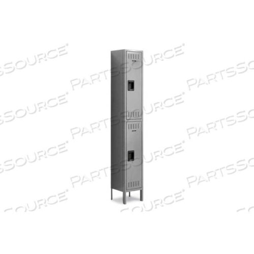 OEM#: DTS-121236-1-MGYДВУХЪЯРУСНЫЙ 2-ДВЕРНЫЙ СТАЛЬНОЙ ШКАФЧИК С НОЖКАМИ, УТОПЛЕННАЯ РУЧКА, 12 ШИРИНА X 12 ДВЕРЬ 36 В, СЕРЫЙ, СБОРКА Tennsco Corp.