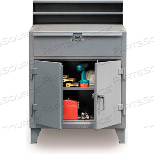 OEM#: 34-SD-TD-281CABINET ТОРГОВЫЙ СТОЛ С ОТДЕЛЕНИЕМ ПОДЪЕМНИК 36Ш X 28Г X 42В - СЕРЫЙ от Strong Hold