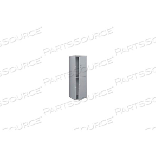 OEM#: DLCU-2424-2-GYДВУХЪЯРУСНЫЙ 2-ДВЕРНЫЙ ПРОЧНЫЙ СВАРНОЙ СТАЛЬНОЙ ШКАФЧИК, 24ШX24DX74H, СЕРЫЙ от Pucel Enterprises