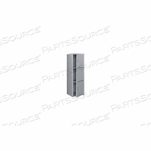OEM#: DLCU-2424-3-GYTRIPLE TIER 3 DOOR HEAVY DUTY СВАРНОЙ СТАЛЬНОЙ ШКАФЧИК, 24WX24DX74H, СЕРЫЙ от Pucel Enterprises