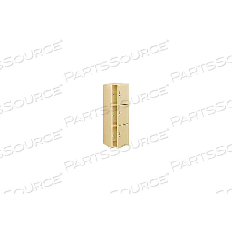 OEM#: DLCU-2424-3-PYTRIPLE TIER 3 DOOR HEAVY DUTY СВАРНОЙ СТАЛЬНОЙ ШКАФЧИК, 24WX24DX74H, PUTTY от Pucel Enterprises
