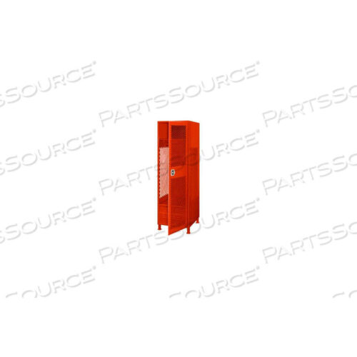 OEM#: GL-2472-24-DFL-RDСВАРНОЙ ШКАФЧИК ДЛЯ ОХРАННОГО СНАРЯЖЕНИЯ С ДВЕРЦОЙ, БЛОКИРОВКОЙ ДЛЯ НОГ И НОЖКАМИ 24X24X72 КРАСНЫЙ от Pucel Enterprises