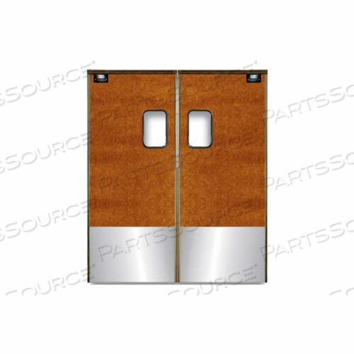 ДВЕРЬ СРЕДНЕЙ НАГРУЗКИ СЛУЖЕБНАЯ ДВУХПАНЕЛЬНАЯ КЛЕН 6 X 7 С ОТКИДНОЙ ПЛАСТИНОЙ 7284SC