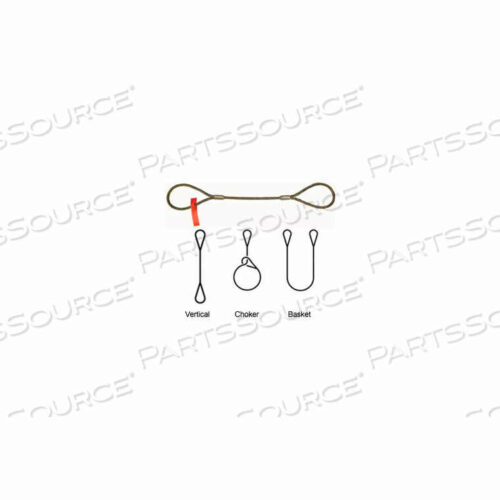 OEM#: 58IEEX8PERMALOC СТРОПА ИЗ ПРОВОЛОЧНОГО ТРОСА 5/8 X 8 ОТ ГЛАВЫ К ГЛАВЕ от Lift-All