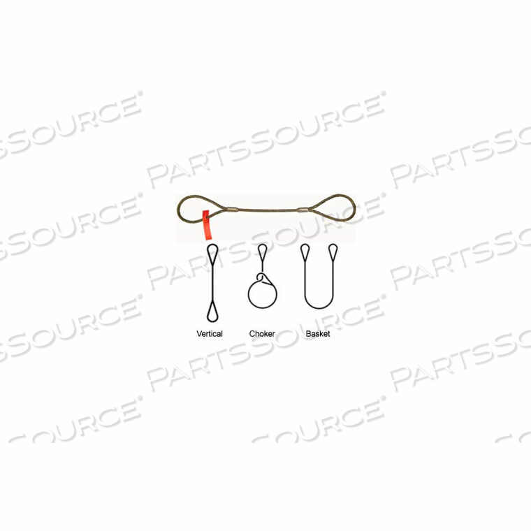 OEM#: 58IEEX8PERMALOC СТРОПА ИЗ ПРОВОЛОЧНОГО ТРОСА 5/8 X 8 ОТ ГЛАВЫ К ГЛАВЕ от Lift-All