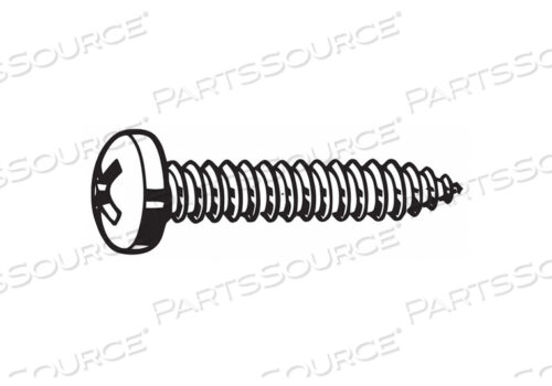 OEM#: U26660.013.0200TAP SHT MTL SCREW PAN #6 2 ДЮЙМА PK100 от Fabory