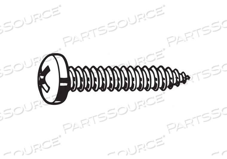 OEM#: U51660.019.0150TAP SHT MTL SCREW PAN #10 1-1/2 IN PK100 от Fabory