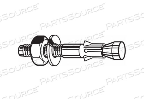 OEM#: U70411.075.1000КЛИНОВОЙ АНКЕР СТАЛЬНОЙ 3/4 ДИАМЕТРОМ 10 Л PK2 от Fabory