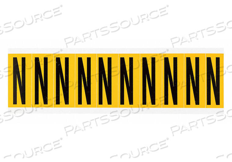 OEM#: 1534-NБУКВА N 2-1/4IN.HX7/8IN.W ВИНИЛ от Brady Americas