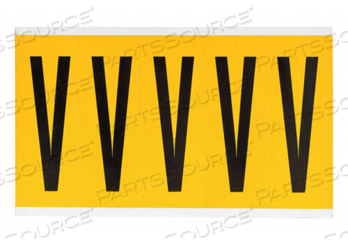 OEM#: 1560-VLETTER LABEL V 5IN.HX1-3/4IN.W VINYL от Brady Americas