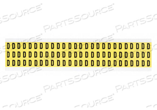 OEM#: 3410-DБУКВА ЭТИКЕТКА D 1/2IN.HX11/32IN.W ВИНИЛОВАЯ от Brady Americas