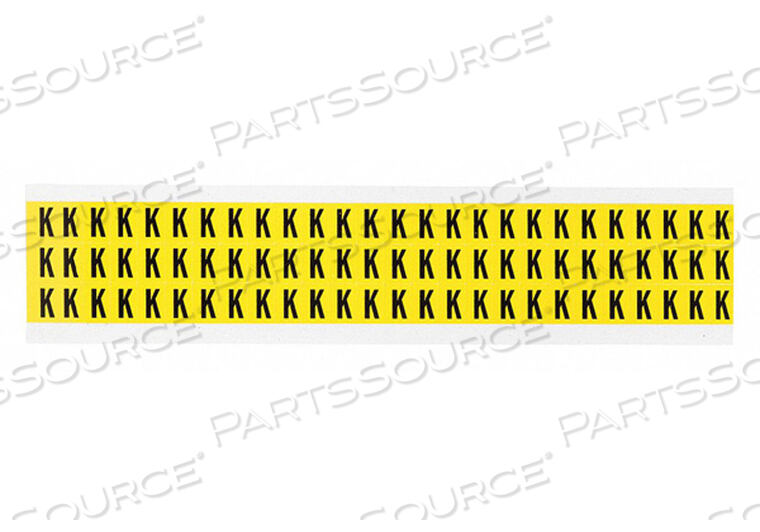 OEM#: 3410-KLETTER LABEL K 1/2IN.HX11/32IN.W VINYL от Brady Americas