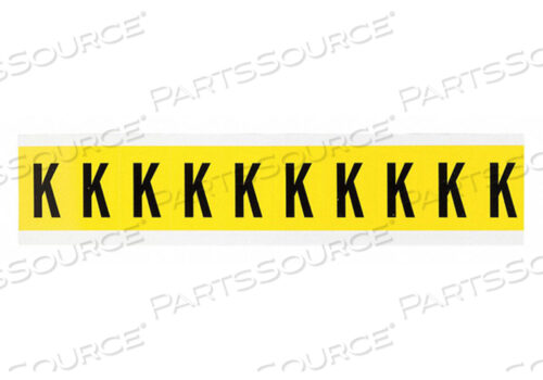 OEM#: 3430-KLETTER LABEL K 1-1/2IN.HX7/8IN.W от Brady Americas