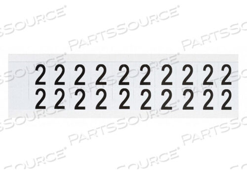 OEM#: 9712-2НОМЕР ЭТИКЕТКИ 2 3/4 ДЮЙМА HX21/32 ДЮЙМА W ВИНИЛОВАЯ от Brady Americas
