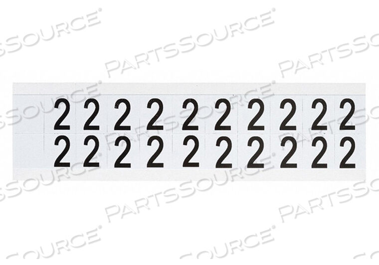 OEM#: 9712-2НОМЕР ЭТИКЕТКИ 2 3/4 ДЮЙМА HX21/32 ДЮЙМА W ВИНИЛОВАЯ от Brady Americas