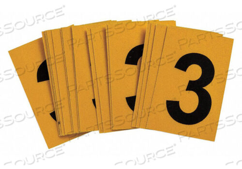 OEM#: 5920-3ЭТИКЕТКА С НОМЕРОМ 3 1-1/2IN.HX1IN.W PK25 от Brady Americas