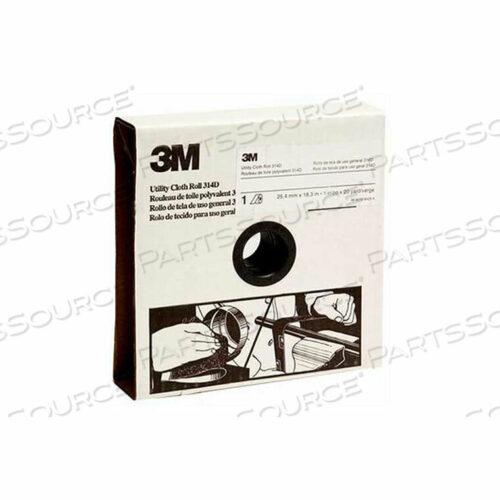 OEM#: 60440107054UTILITY CLOTH ROLL, 1-1/2 W X 50 YD, ALUMINUM OXIDE, P80 GRIT by 3M Consumer