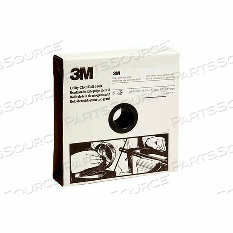 OEM#: 60440107161UTILITY CLOTH ROLL, 2 W X 50 YD, ALUMINUM OXIDE, P100 GRIT by 3M Consumer