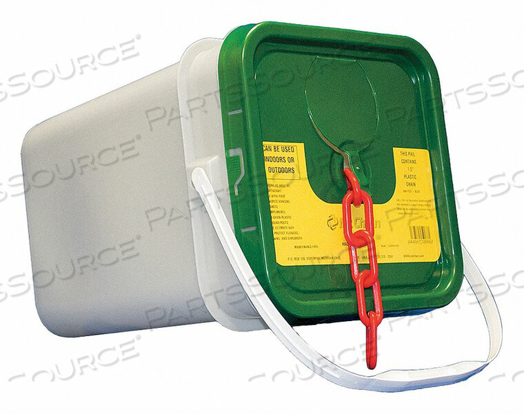 OEM#: 50005-PПЛАСТИКОВАЯ ЦЕПЬ - 2 ЗВЕНЬЯ - В ВЕДРЕ - КРАСНАЯ - 160 ФУТОВ от Mr. Chain