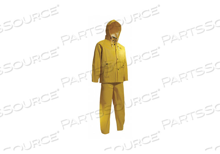 OEM#: 76017 LG 00ONGUARD WEBTEX ЖЕЛТЫЙ 3-КОМБИНЕЗОННЫЙ КОСТЮМ, ПВХ, размер L от Dunlop