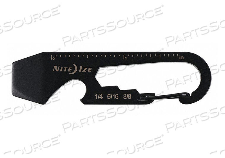 OEM#: KMT-01-R3КАРАБИННЫЙ КЛЮЧ-ЗАЖИМ МАТОВЫЙ 11/16 ДЮЙМА ЧЕРНЫЙ от Nite Ize