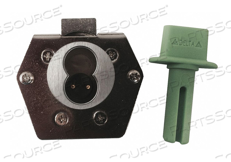 OEM#: G DI1125L375BCRV1DRAWER DEAD LATCH KEY SFIC SATIN CHROME от Delta Lock