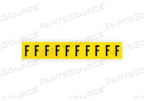 OEM#: 3430-FLETTER LABEL F BLK ON YLLW 1-1/2INH от Brady Americas