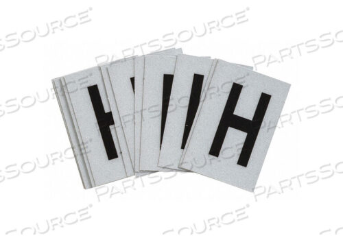 OEM#: 5900-HLETTER LABEL H BLK ON SLVR 1-1/2INH PK25 от Brady Americas