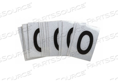 OEM#: 5900-OLETTER LABEL O BLK ON SLVR 1-1/2INH PK25 от Brady Americas
