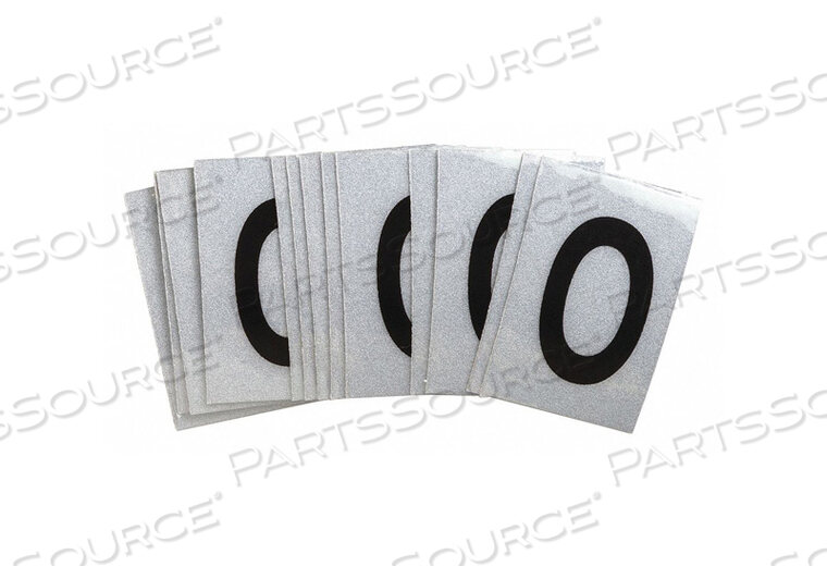 OEM#: 5900-OLETTER LABEL O BLK ON SLVR 1-1/2INH PK25 от Brady Americas