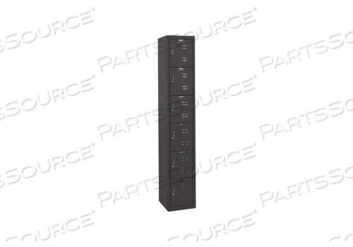OEM#: U1282-6MESIX TIER 6 DOOR BLACK TIE STEEL LOCKER, 12WX18DX12H, ЧЕРНЫЙ, В РАЗОБРАННОМ СОСТАВЕ от Hallowell