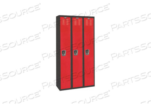 OEM#: U3282-1MRSОДНОЯРУСНЫЙ 3-ДВЕРНЫЙ ЧЕРНЫЙ СТАЛЬНОЙ ШКАФЧИК, 12WX18DX72H, ЧЕРНЫЙ/КРАСНЫЙ, В РАЗОБРАННОМ СОБРАНИЕМ от Hallowell