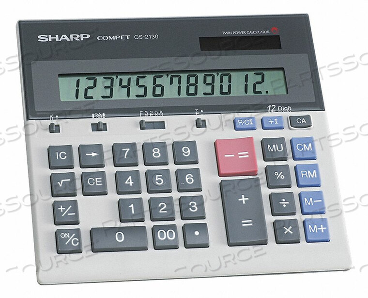 OEM#: SHRQS2130КОММЕРЧЕСКИЙ НАСТОЛЬНЫЙ КАЛЬКУЛЯТОР 12 ЗНАЧКОВ от Sharp Electronics Corporation