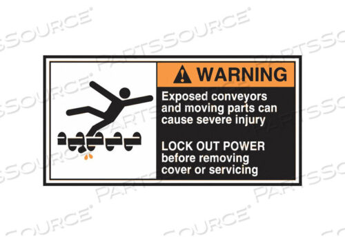 OEM#: LECN370LABEL CEMA 2-1/2X5 ПРЕДУПРЕЖДЕНИЕ ОТКРЫТО PK5 от Accuform Manufacturing, Inc.