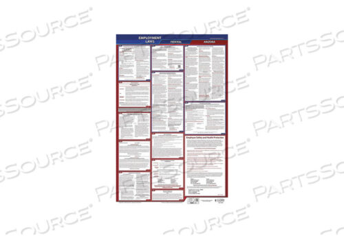 OEM#: 300-AZLABORLAW POSTER FED/STA AZ ENG 40WX26INH от J.J. Keller & Associates