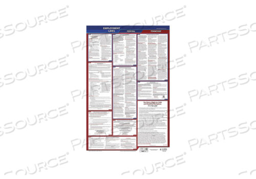 OEM#: 300-TNLABORLAW POSTER FED/STA TN ENG 40WX26INH от J.J. Keller & Associates