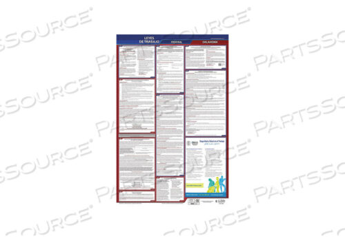 OEM#: 400-OK-3ПЛАКАТ ПО ТРУДОВОМУ ПРАВУ FED/STA OK SP 26INH 3YR от J.J. Keller & Associates