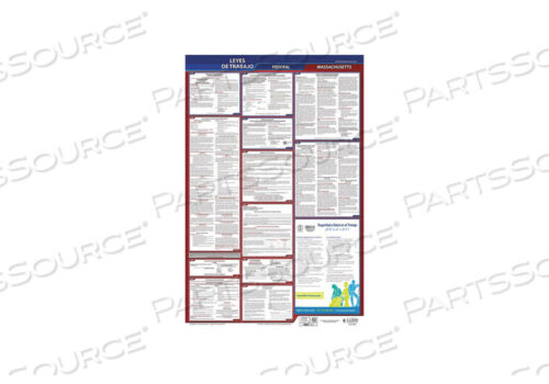 OEM#: 400-ПЛАКАТ С ЗАКОНОМ MALABOR FED/STA MA SP 40WX26INH от J.J. Keller & Associates