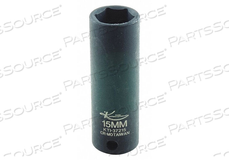 OEM#: KTI-37215IMPACT SOCKET METRIC 15MM 2-1/2IN.L HEX by KTI
