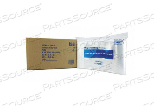 OEM#: R69ПОЗВОНОЧНЫЙ МЕШОК СТАНДАРТНЫЙ LDPE SEAL PK1000 от Reloc Zippit